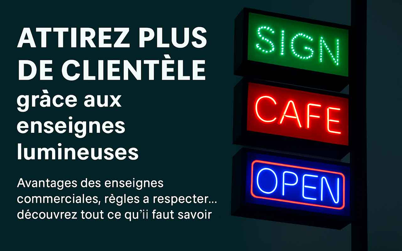 mpact des enseignes lumineuses sur la visibilité d’une entreprise