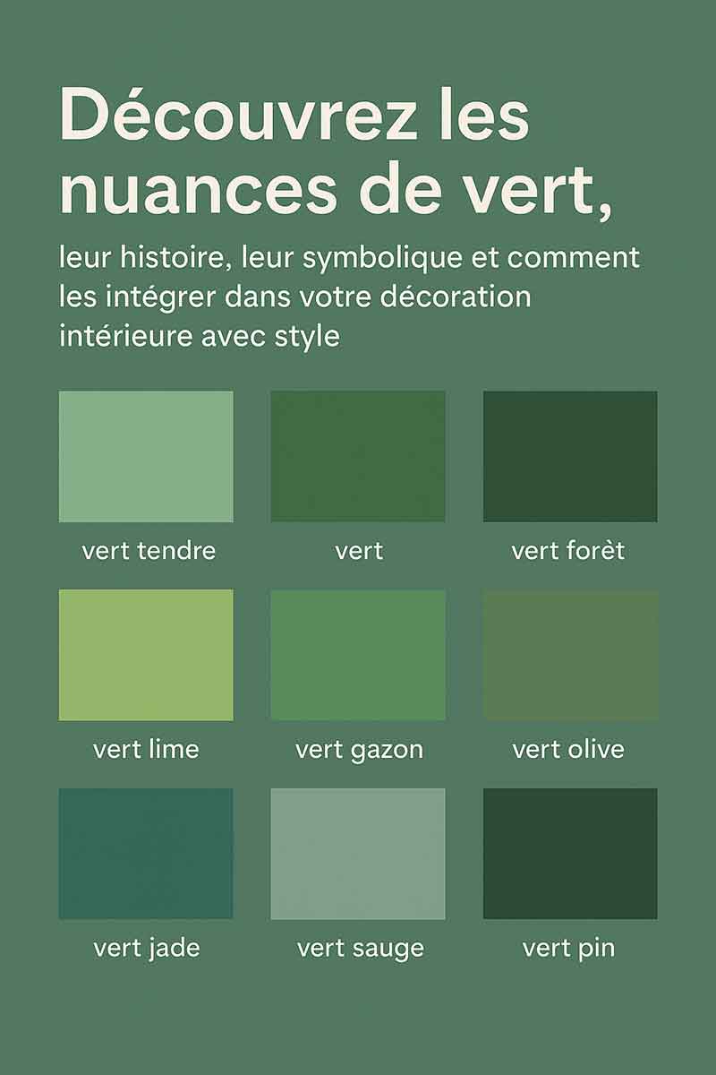symbolique des nuances de vert
