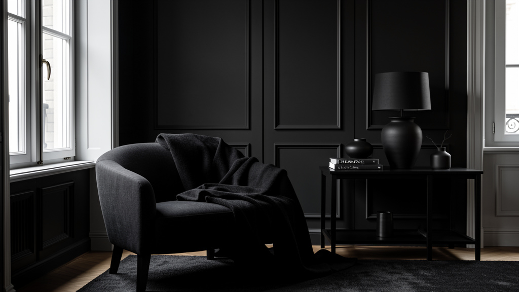 Psychologie du noir en marketing haut de gamme