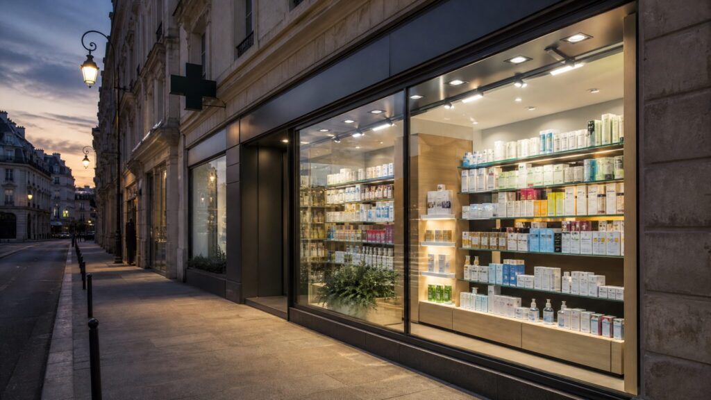 Codes d’Éclairage pour Vitrine de Pharmacie : Normes, Bonnes Pratiques et Conformité