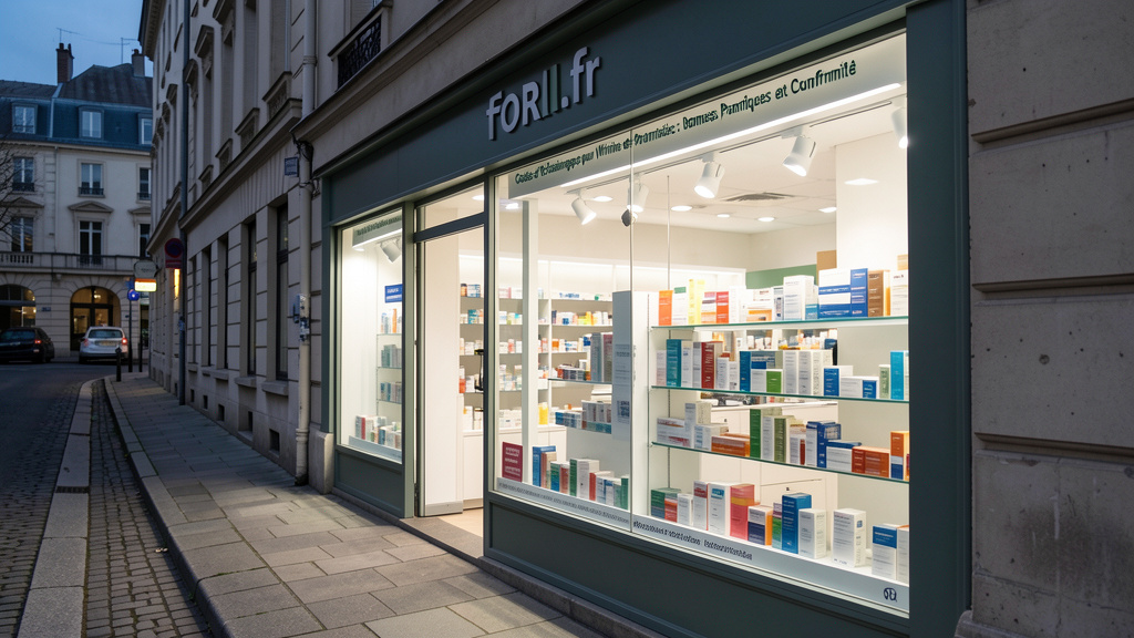 Équipement recommandé pour vitrines pharmacie